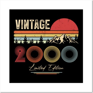 20th Birthday Gift T-Shirt - Retro Birthday - Vintage 2000 Posters and Art